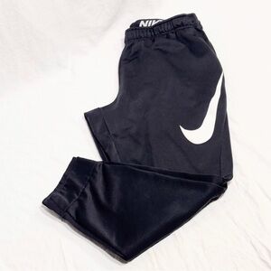Nike Pants Mens XL Black Training Joggers Sweatpants Big Swoosh Workout Gym